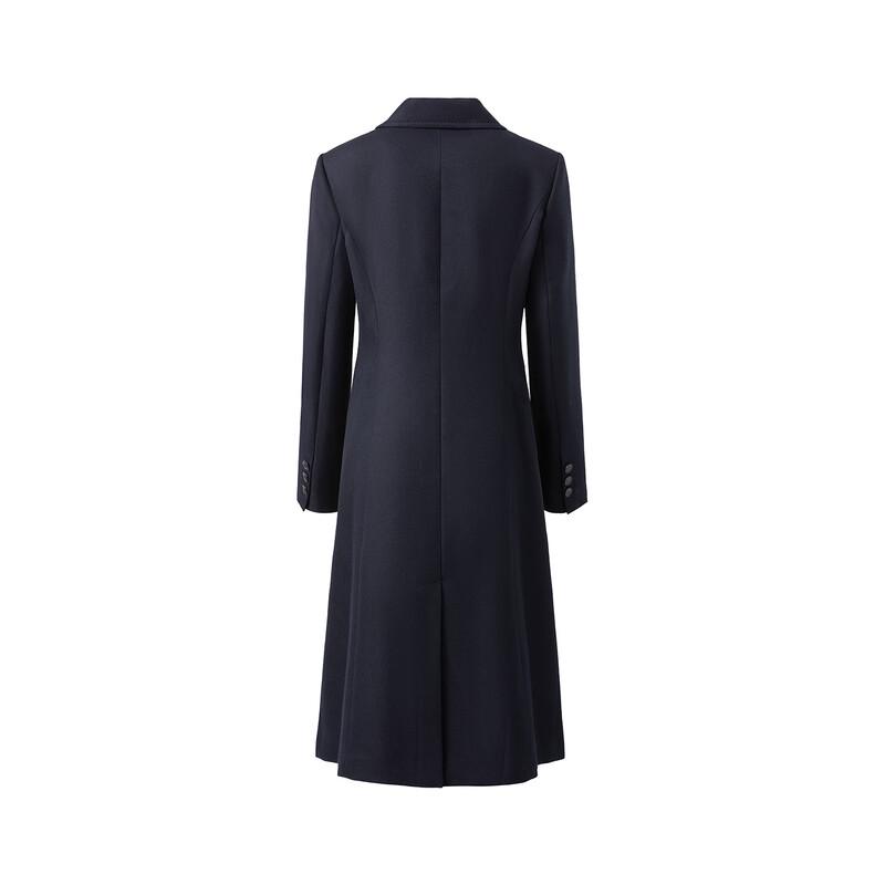 Giovanni Valentino Women's Wool Blend Mid-length Lapel Coat