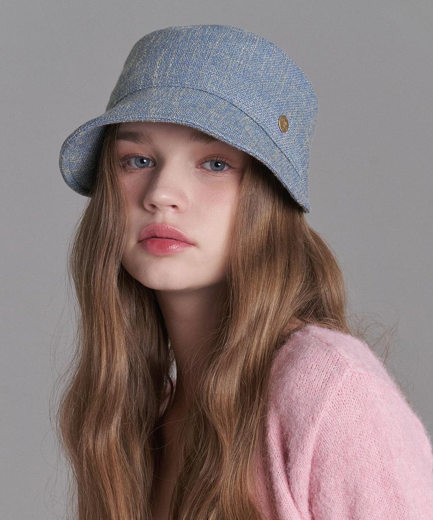 Hwaiteusaenjeu Tweed Military Cap Variant Hat Bitchley (6 Colors)