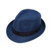 Linen Rolled-Brimmed Jazz Hat Summer British Retro Small Top Hat Outdoor Sun Hat