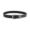 Simple Thin Waist Belt Metal Buckle Dress Decoration Adjustable PU Leather Belt  Daily