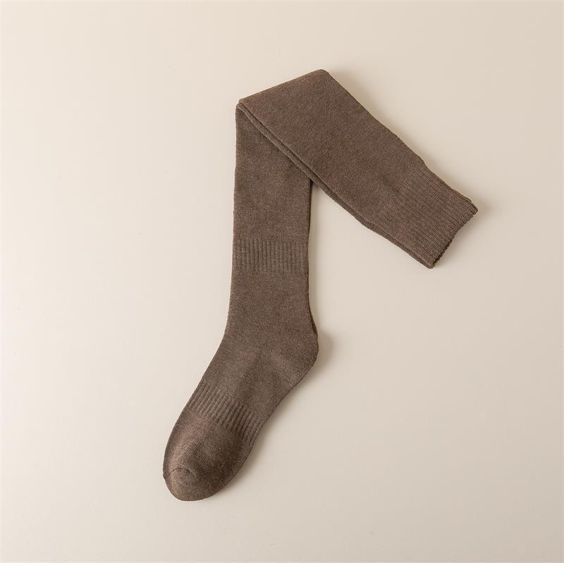 Women's Over-the-Knee Terry Socks - Thickened Warmth, Autumn/Winter, Japanese JK Style, Calf-Length.