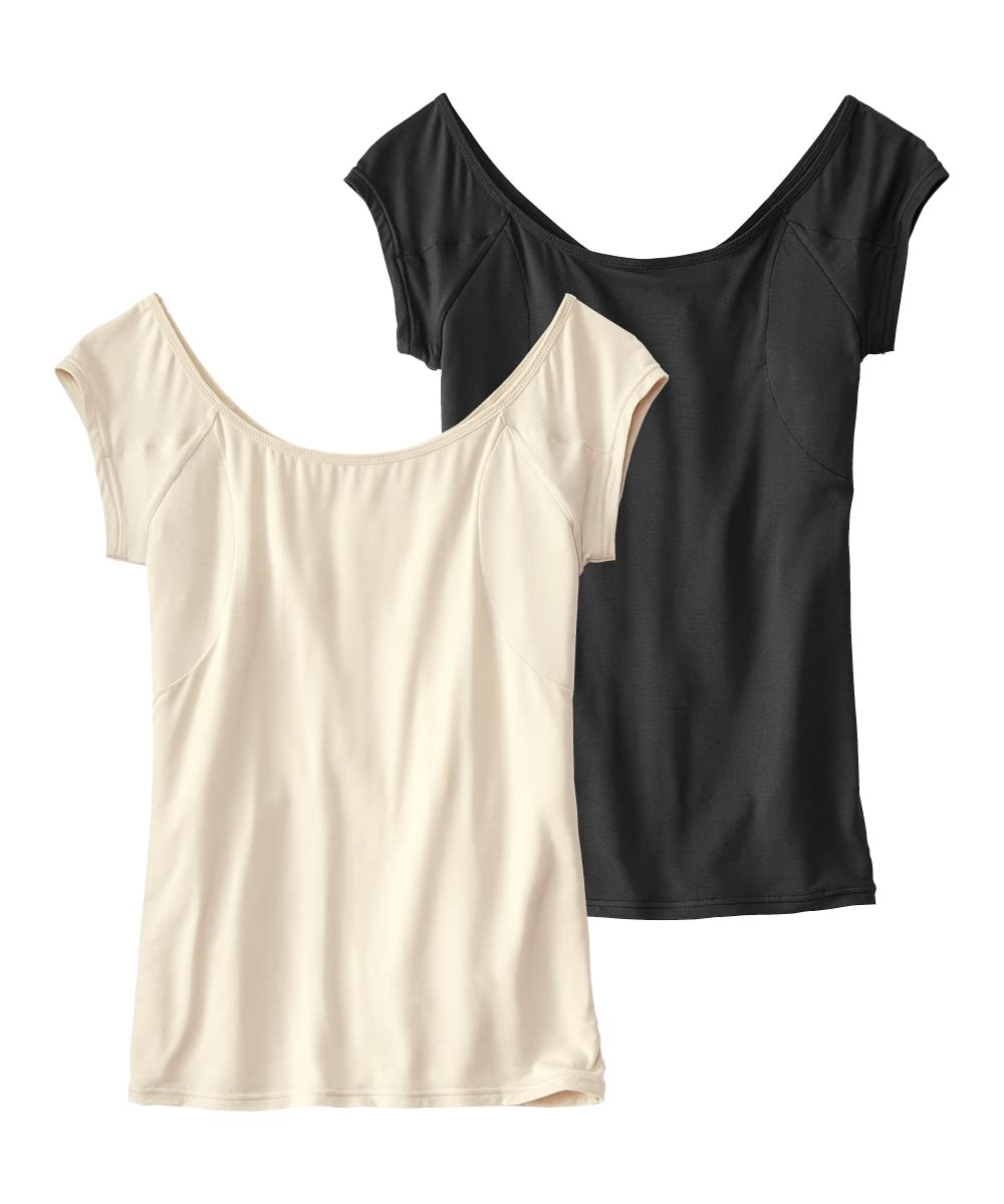 

Внутренний пот быстро французский рукав внутренний с дезодорирующей лентой и пот комплект из 2 к УФ черный серый бежевый LL [Nissen] рубашка, Takiasen, впитывающий,