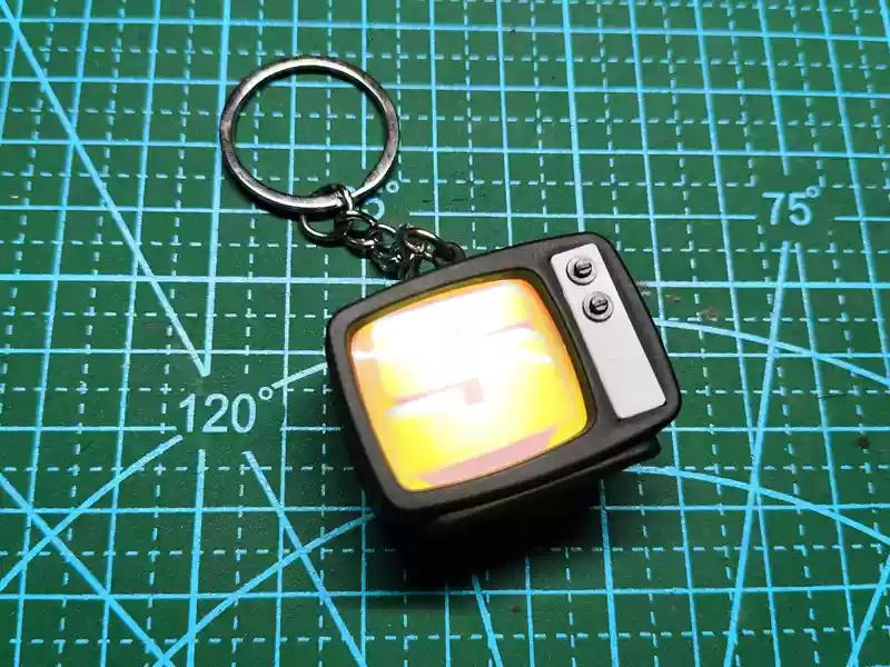 

Zenless Zone Zero peripheral pendant small TV keychain light-up gift Bangboo Es children s birthday present