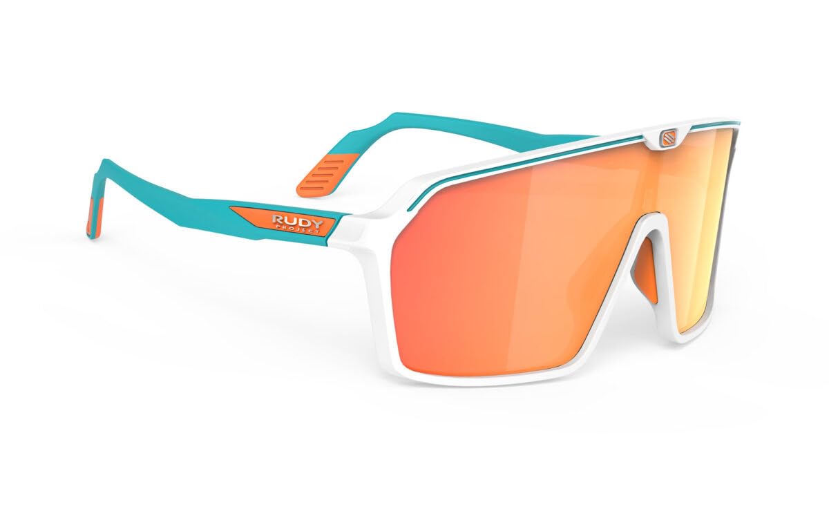 Rudy Project SPINSHIELD Sports Whitewater Sunglasses, Matte/Multi-Laser Orange, SP724058-0003