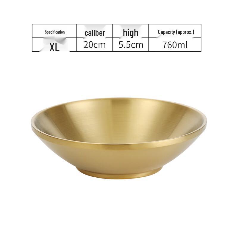 Korean Style Gold Stainless Steel Bowl