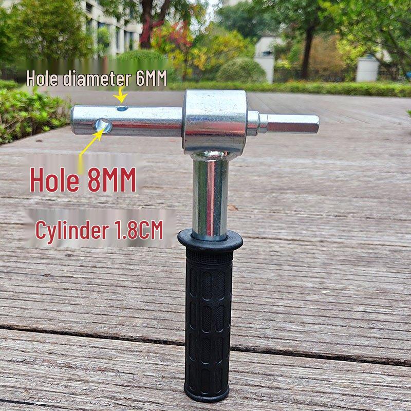 Electric Drill Adapter: Hammer & Impact Drill Converter with Bit Connector for Ice and Water Drills.