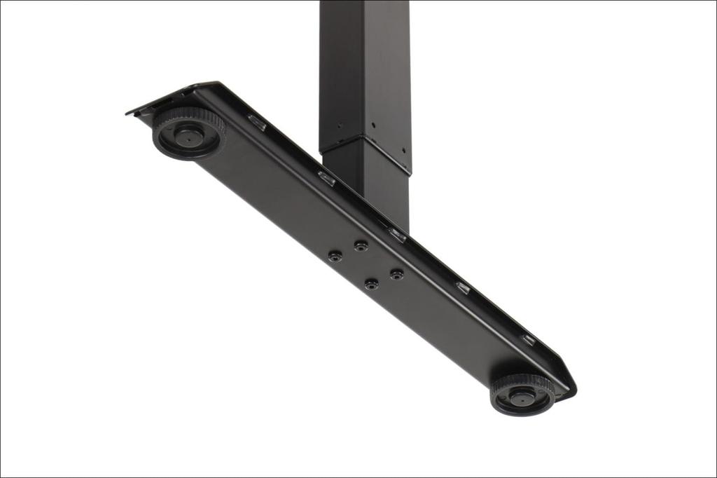 Metal Frame of a Desk (table) with Electric Height Adjustment, Electric PRATO 01-2T/B BLACK