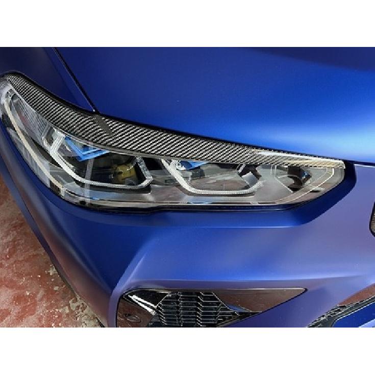Front Headlight Eyebrows Lamp Eyelid Trim Cover For - BMW F95 X5M G05 X5