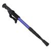 Zewnętrzny Przenośny Kij do Chodzenia Teleskopowy Regulowany dla Seniorów Kijek do Wędrówek Niebieski