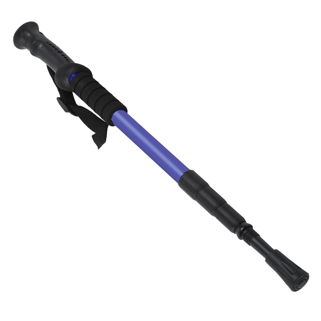 Outdoor Tragbarer Wanderstock Teleskopisch Verstellbar Ältere Wanderstock Blau