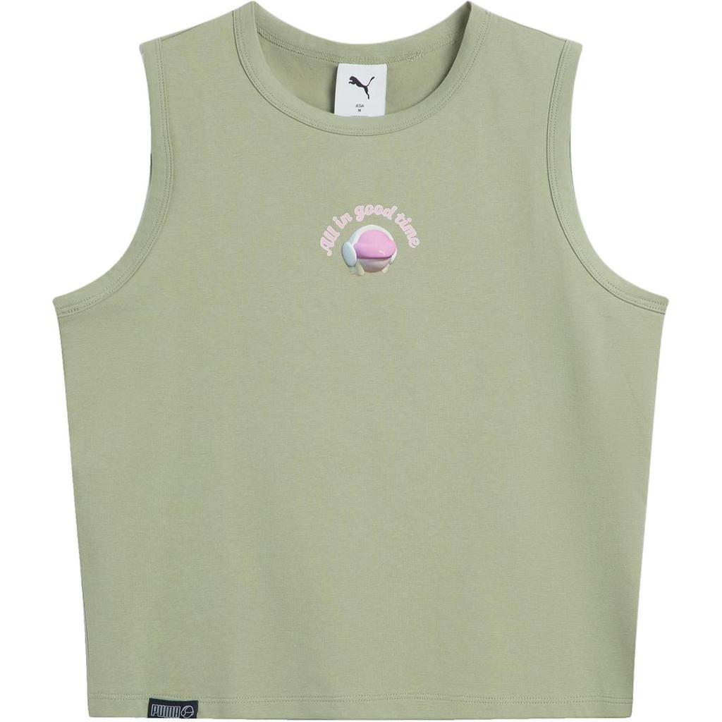 Puma Fashionable Comfortable Sleeveless Knit Round Neck Vest Women tops 634797-82