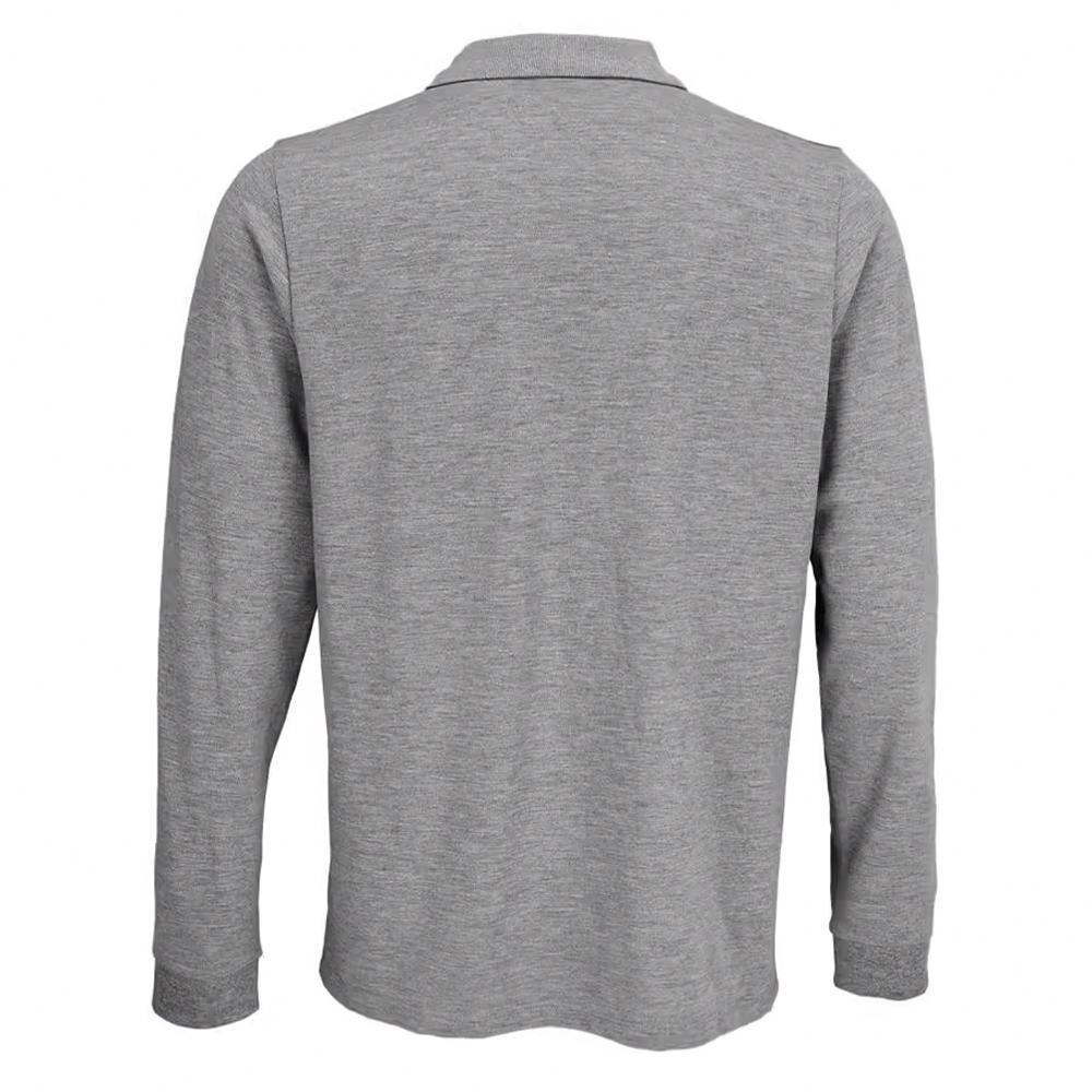 Unisex Adult Polycotton Long-Sleeved Polo Shirt