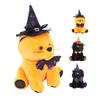 Halloween Cat Doll Cute Collectible Plush Animal Doll Decoration with Hat for Festival Party Home