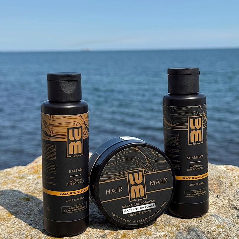 

Lum MINI SET 100 ml (shampoo + Balm + mask)