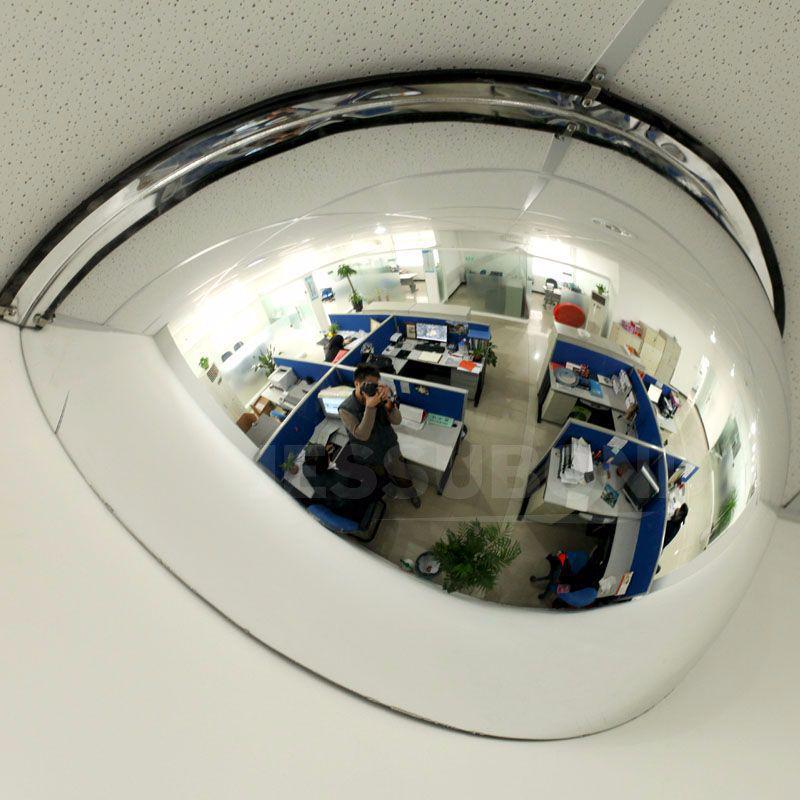 Wide-Angle Indoor/Outdoor Spherical Mirror - Anti-Theft Reflective Traffic Mirror