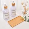 Natural Bamboo Wooden Organizer Tray Oval Rectangular Shape for Bathroom Counter Storage Jewelry and Skincare Display