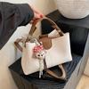 2025 Women's Color Block Bucket Bag - Korean Style Versatile Handbag and Crossbody for Ladies
