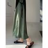 Dimanaf 2025 Summer Plus Size Dress Women Casual Vintage Long Dress Loose Basic Cotton O-Neck Dress