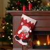 Christmas Decorations Three-dimensional Doll Linen Christmas Decorative Stockings Christmas Tree Pendant Wall Decoration