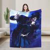 Black Butlers  Flannel Blanket Autumn  Super Soft Bedding Throws for Kids Bedroom Graphic Bedspread Sofa Bed Cover