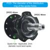 85mm Cycling Rear Hub with 20 Spoke Hole, Aluminum Alloys Mountain Bicycles Wheel Accessory for Disc Brake Hub Systems
