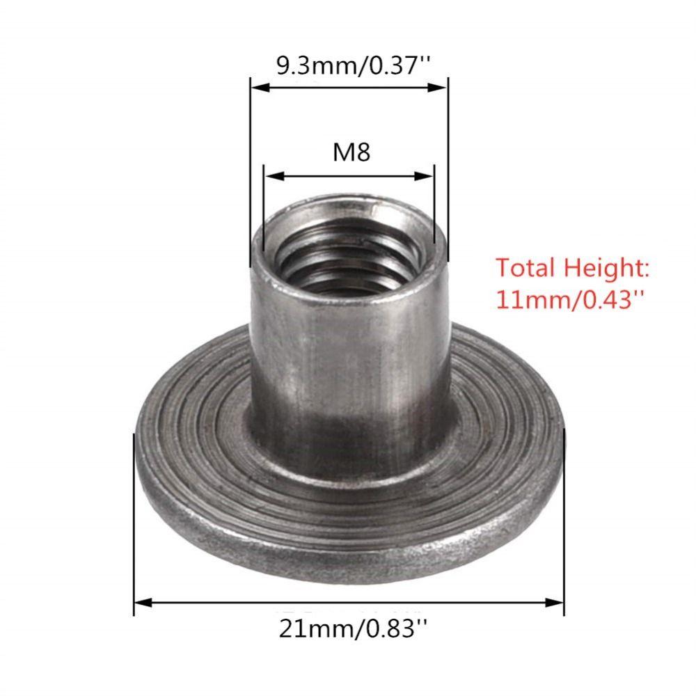 30Pcs M4 M5 M6 M8 M10 T-Nut  Fitting Fastener Hardware Nuts Female Thread