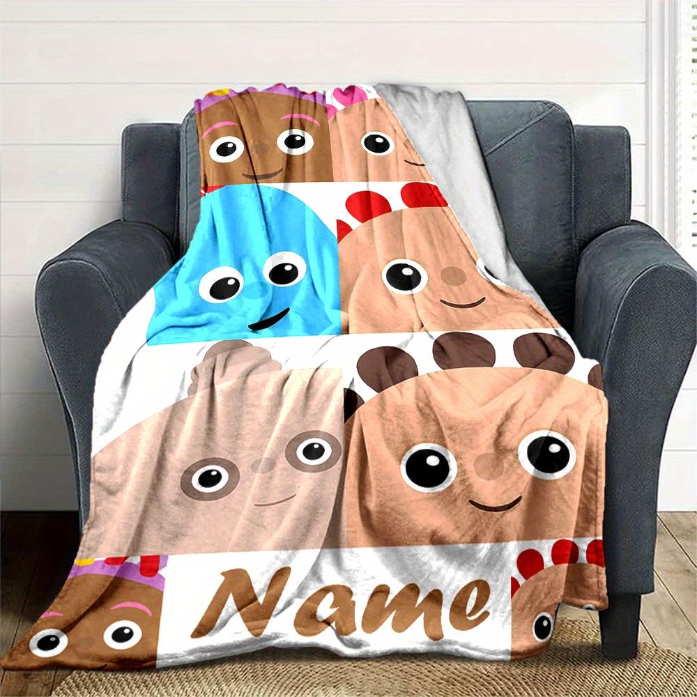 Cbeebies Iggle Piggle Themed Blanket Personalized Name Soft Warm And Versatile For Sofa Bed Office And Travel Machine Washable Comfortable In All