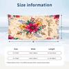 Floral Garden Theme Beach Towel Personalized Custom Name & Text Soft Quick Dry Beach Towel for Swimming Travel