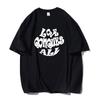 Shellsuning Oversized Letter Graphic T Shirts Men Summer Soft 100% Cotton Short Sleeve Tees Female Trendy Loose High Street Tops