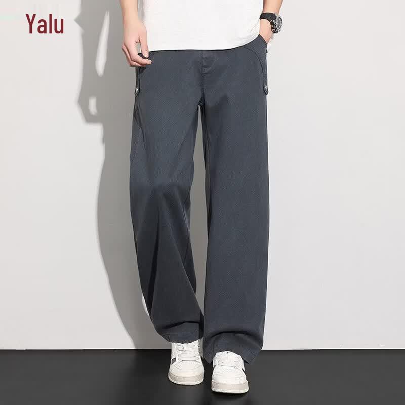 Yalu Men s Summer Casual Straight-Leg Cargo Pants L