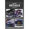 1/24 BMW M8 MANHART MH8 800 Supercar Alloy Metal Diecast Model Car Collect Hobby Bookshelf Computer Ornament Gift for Friend Box