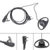 D Shape Soft Ear Hook Earpiece Headset with 360°Rotation Clip PTT Button Clear-sound for nLT-2288 LT-3288 LT-6288