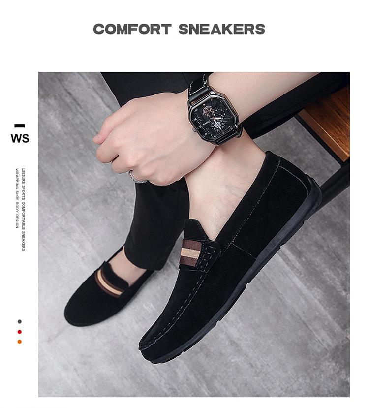 Spring/Summer 2024 Men's Versatile Slip-on Loafers - Casual and Stylish Driving Shoes