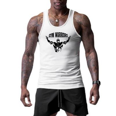 Fitness Tank Top Men's Muscle Racerback Fitness Quick Dried Singlet Sports Running Breathable Workout Clothes
