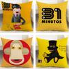 TV Series Minutos Cushion Cover Cushion Covers Natural Linen Breathable Sofa Bedroom Decor Pillowcase