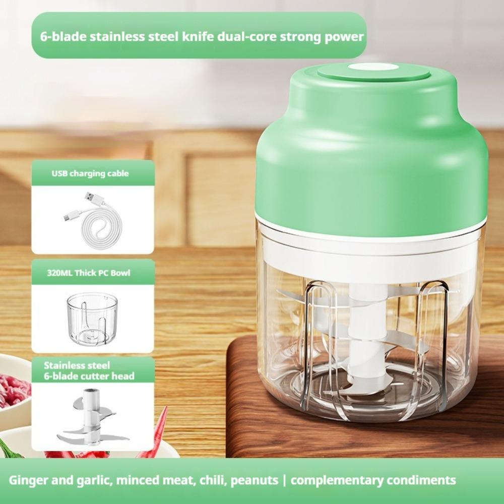 New USB Electric Garlic Chopper Mini Portable Veggie Chopper 320ml 250ml Meat Mincer Cooking Tool