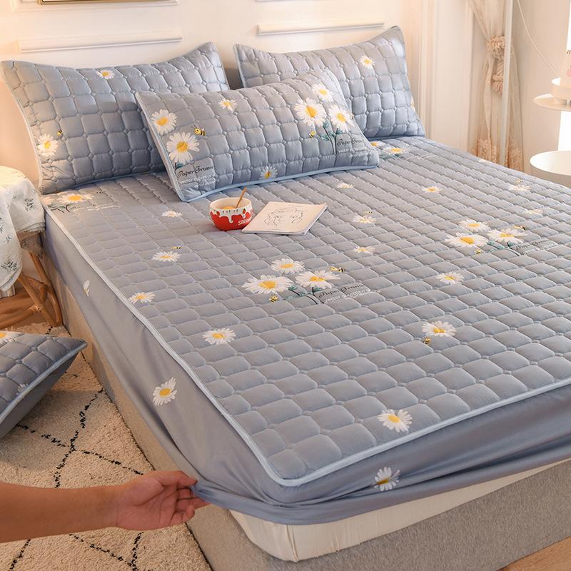 New Cartoon Mattress Cover Protector Soft Comfortable Breathable Printing Bedding Mattress Bed Cover Fitted Machine Washable
