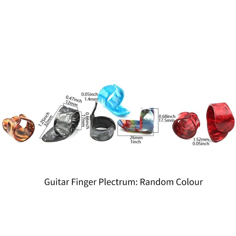 7Pcs Guitar Picks Thumb Picks Electric Guitar Part Ukulele Picks Guitar Picks