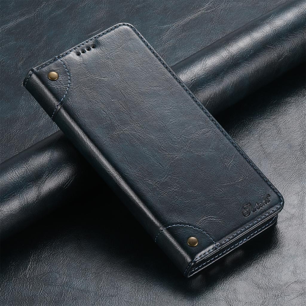 Flip Leather Phone Case for Samsung Galaxy S26 S25 S24 Ultra S22 S23 Plus Note 20 with Magnetic Card Slot Holder Cover LS055