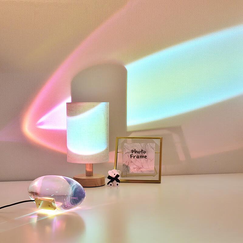 Dimmable Crystal LED Bedside Lamp with Remote Control
