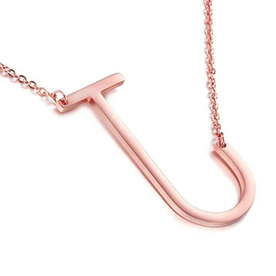 Women 26 English Letter Pendant Chain Necklace Choker Party Jewelry Gift