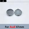 2026 4pcs 60mm 61mm 69mm 68mm 77mm Car Styling Wheel Center Cap Hub Covers Badge 4B0601170 For Audi A3 A4 A5 A6 A7 A8  S6 Accessories