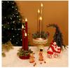 Christmas Candle Ornament: Desktop Decoration Holder with Night Light