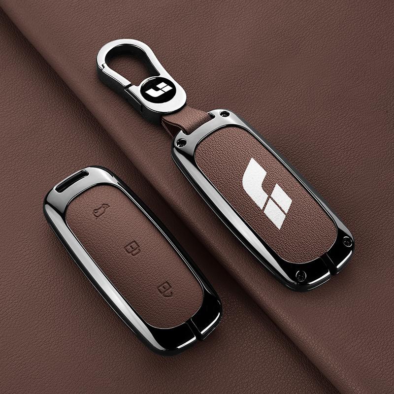 Leading Ideal Lixiang L6 L7 L8 L9 One   Li Auto Key Case Shell Keychian Keychain Zinc Alloy Car Key Case Accessories