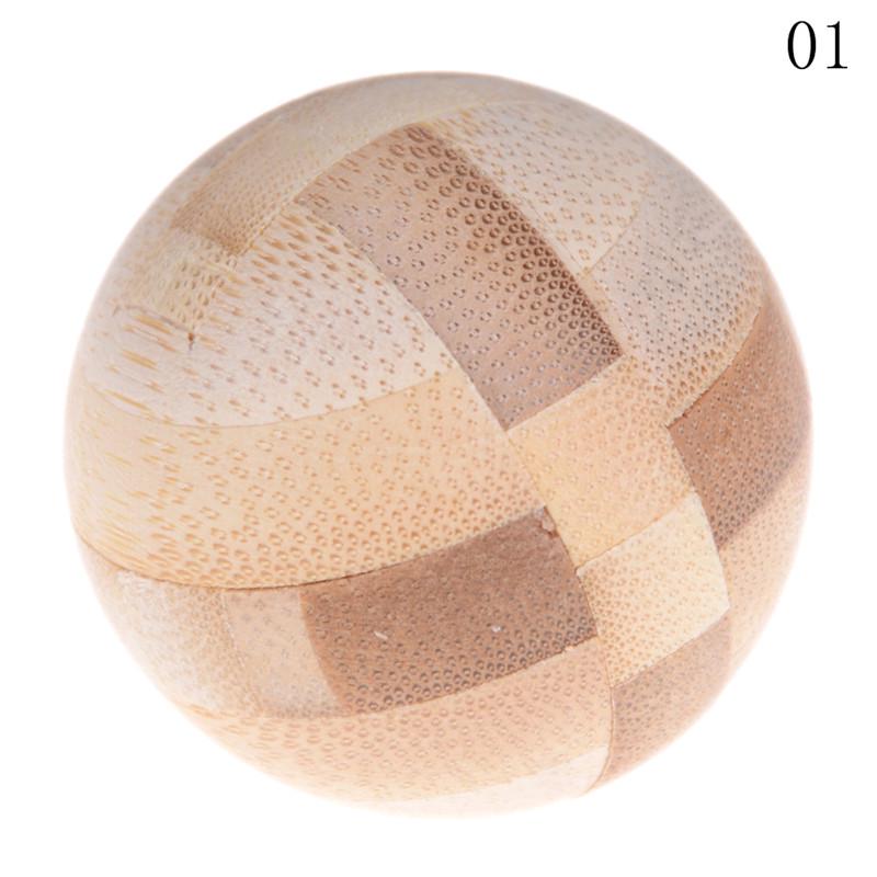 Iq Brain Teaser Kong Ming Lock Wooden Interlocking Burr 3D Puzzles Game Toy Gift