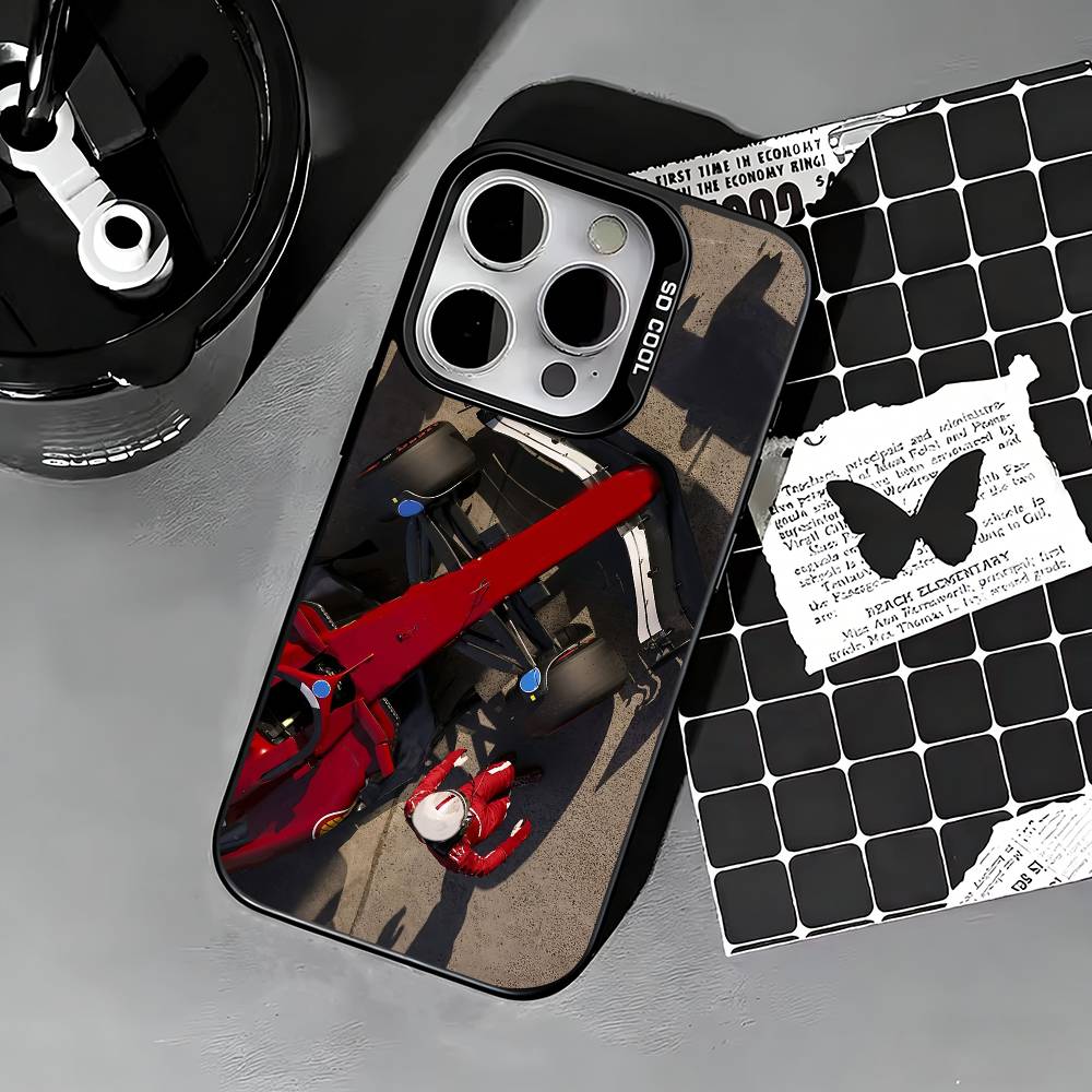 Charles Leclerc-Racing car Phone Case For iPhone 17,16,15,14,13,12,11 Plus,Pro Max,XS,Colored silver phone case