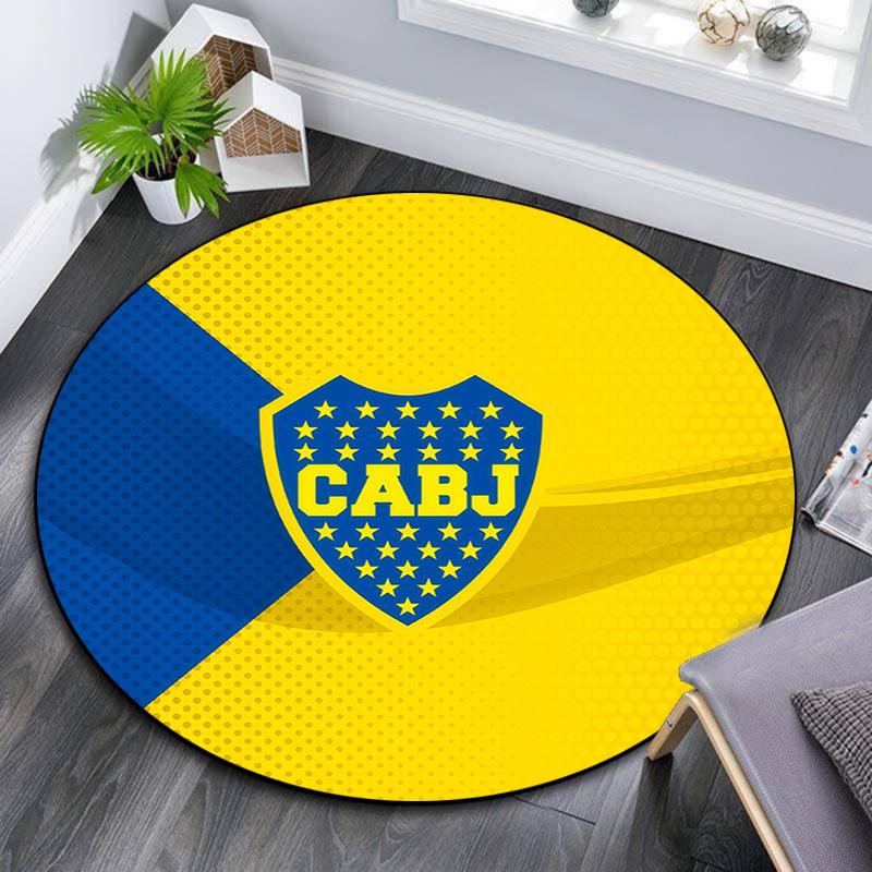 Club Atletico Boca Juniors3 Round Area Rug,Carpet Rug for Living Room Bedroom Sofa Playroom Decor,Non-slip Floor Mat