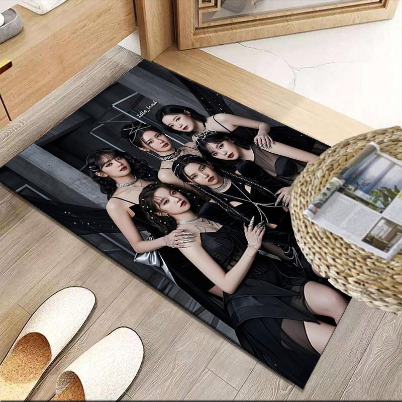 Kpop idle  Carpet, Kitchen Rugs, Yoga Mat, Non-Slip Mats, Rug for Bathroom, Living Room bedroom, Camping Rugs Christmas Gift