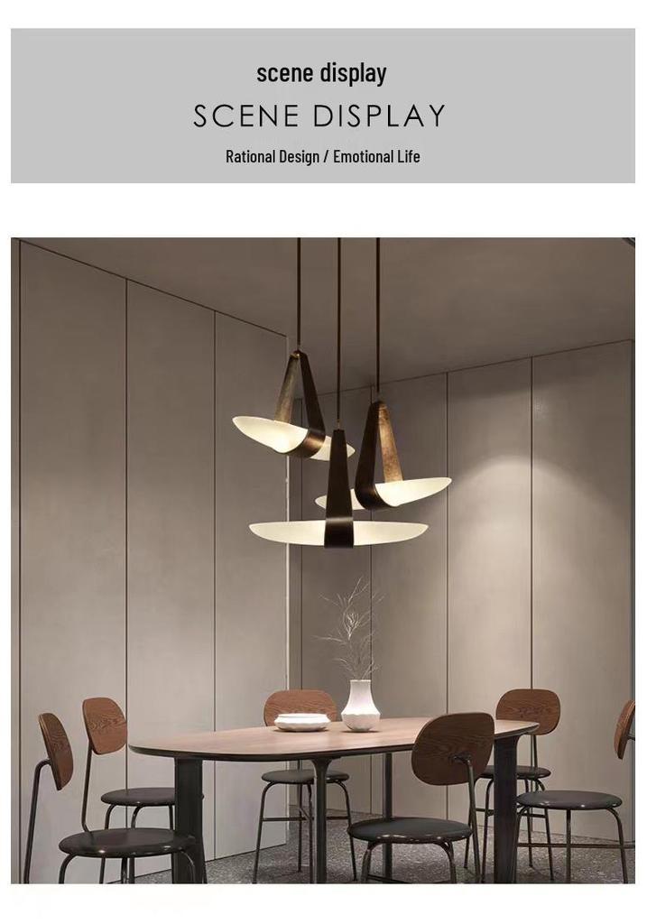Nordic LED Pendant Light: Creative Designer Leather & Glass for Living Room or Bedroom.