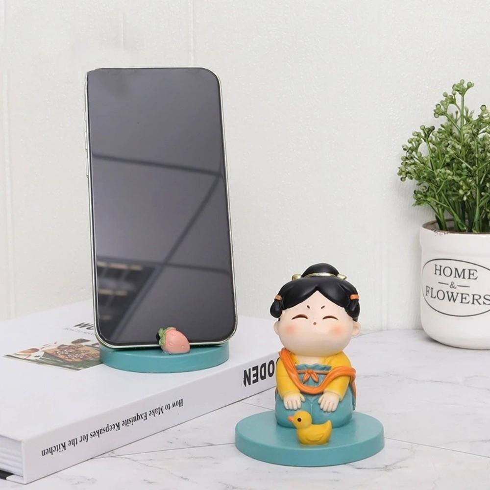 Resin Chinese New Year Ornaments Chinese New Year Style Mobile Phone Stand Home Party Decor